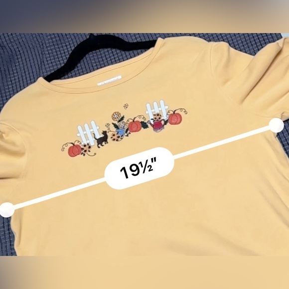 Christopher and Banks Fall Theme Top with Embroidered Details, Size M - Picture 10 of 10